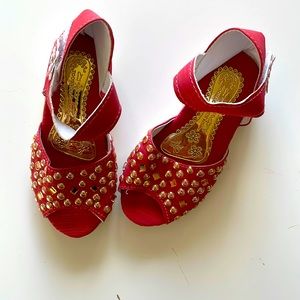 Toobaco Girls Studded Pink Shoes